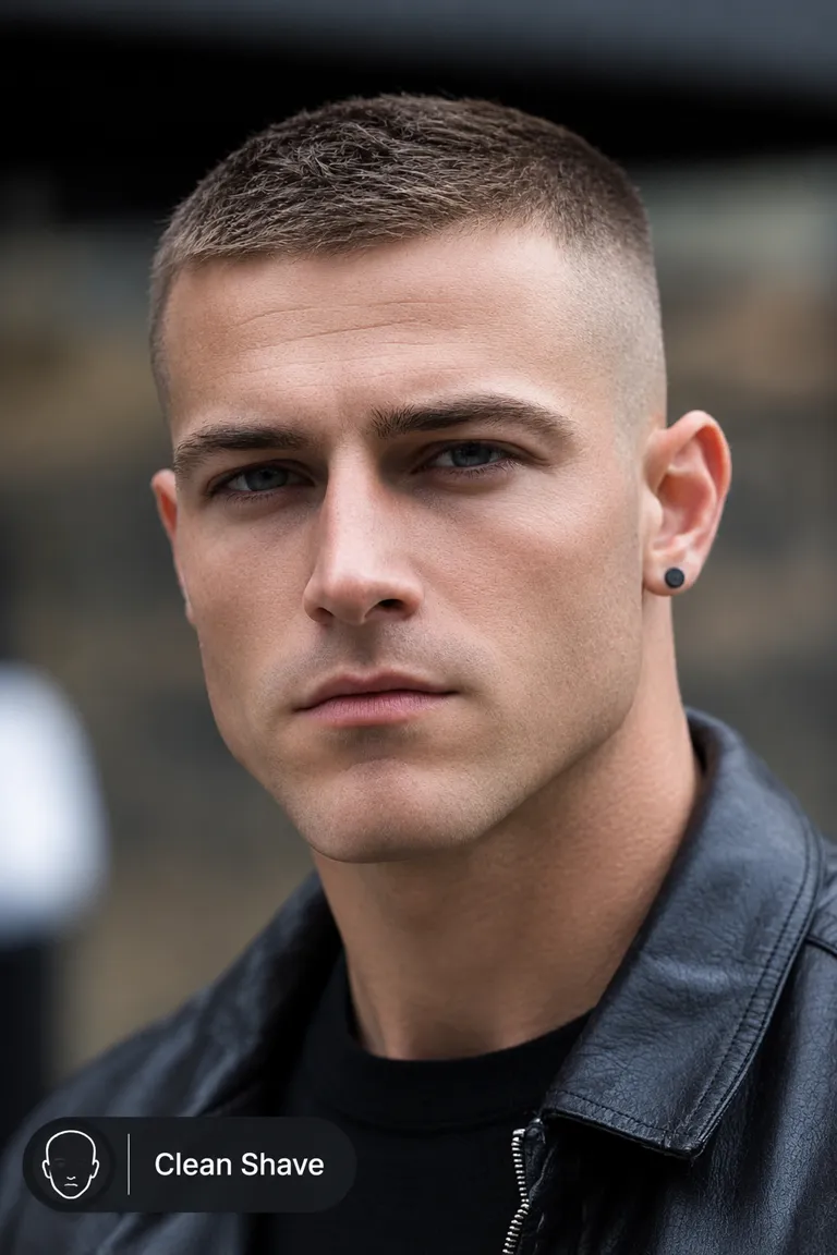Man with a Clean Shave