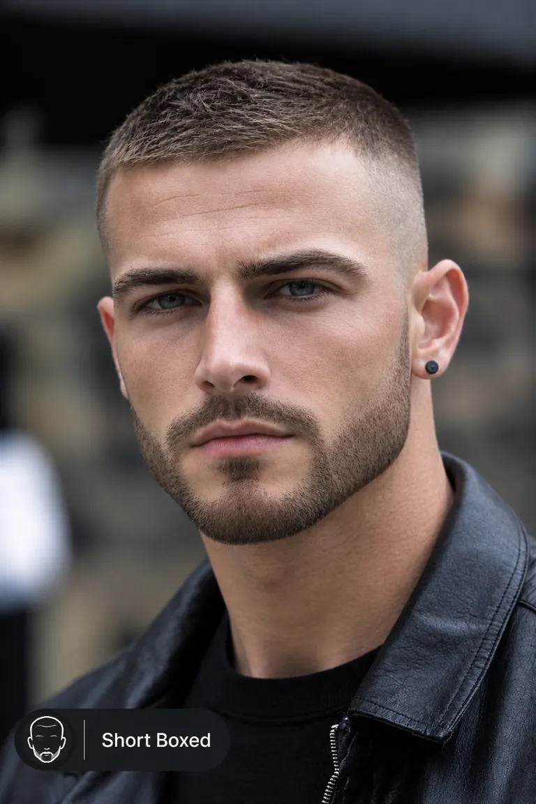 Man with a Short Boxed Beard