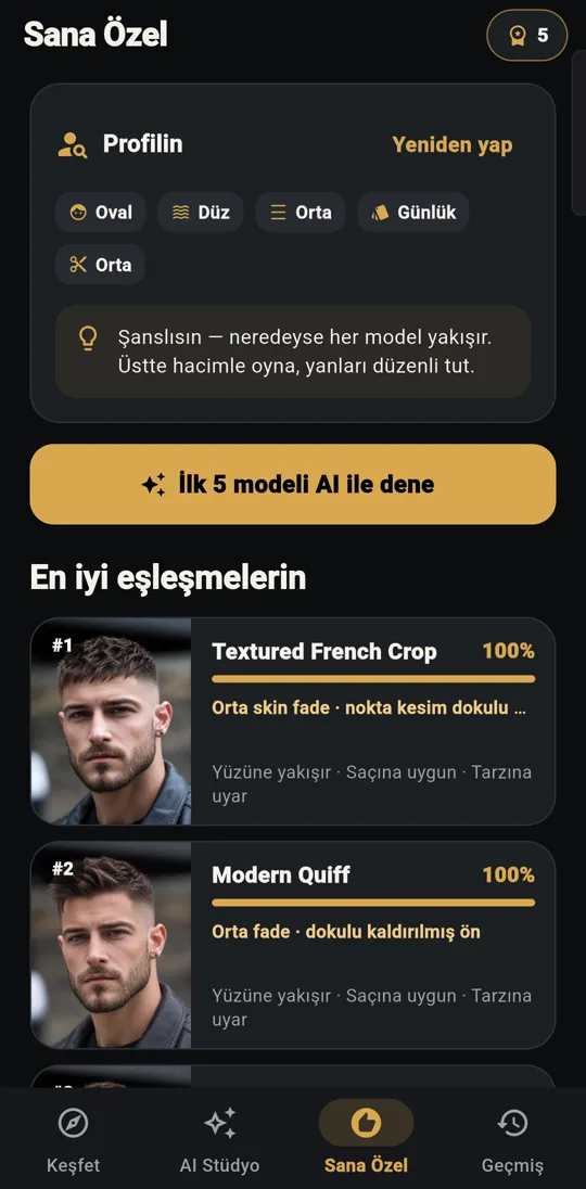 Yüzüne göre saç modeli önerileri